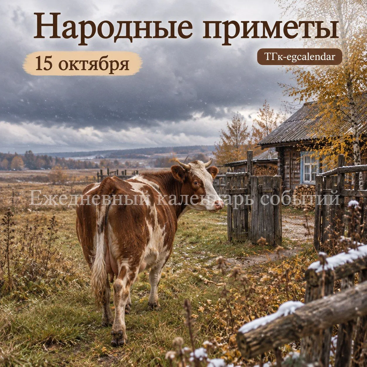 Народные приметы 15 октября