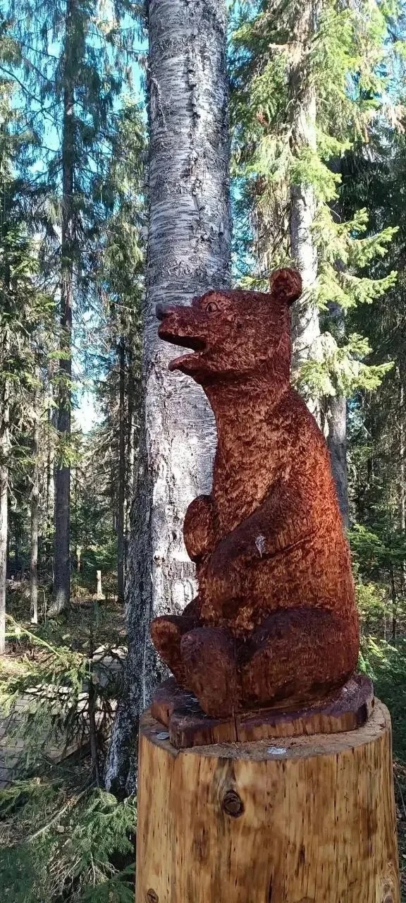 Деревянные скульптуры на тропе к Ветлану ⛰️