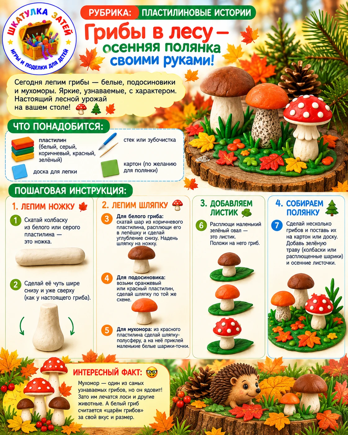 🍄📦 РУБРИКА: ПЛАСТИЛИНОВЫЕ ИСТОРИИ