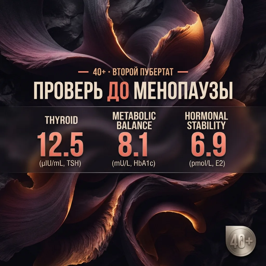 🔥 Чек-ап перед менопаузой: 5 критических маркеров здоровья