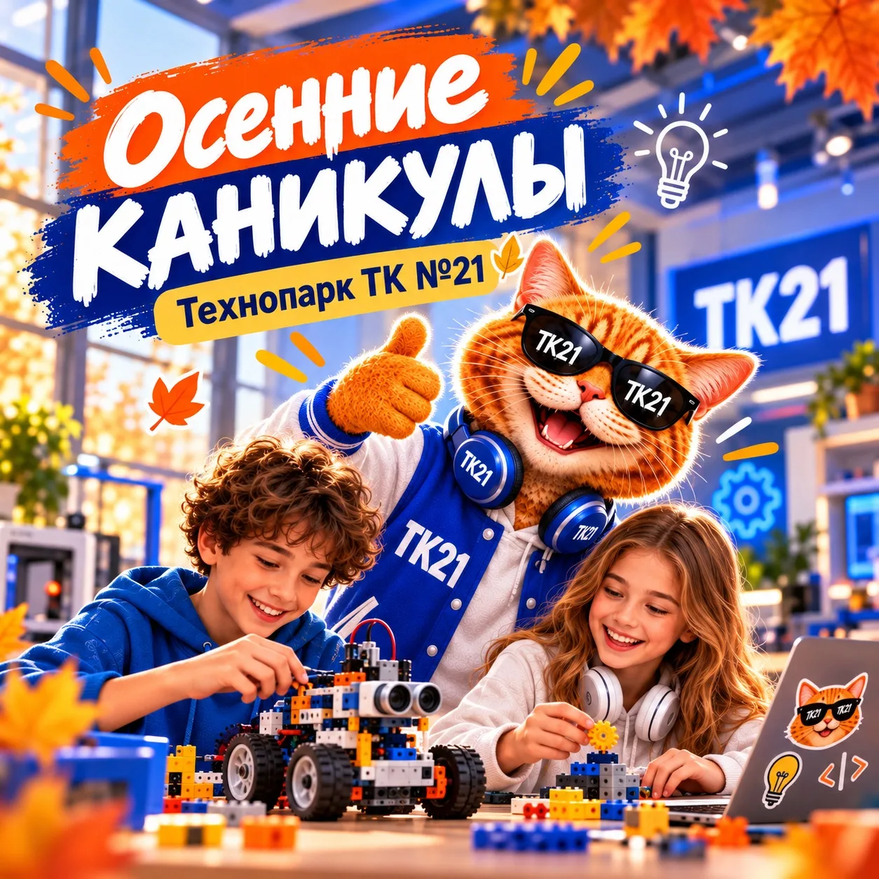 ОСЕННИЕ КАНИКУЛЫ БЕЗ ХАНДРЫ — В ТЕХНОПАРКЕ ТК21 🍂🚀