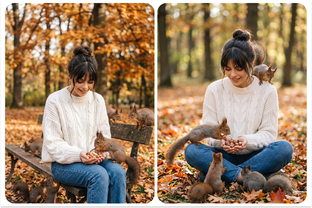 🐿 Парк с белочками