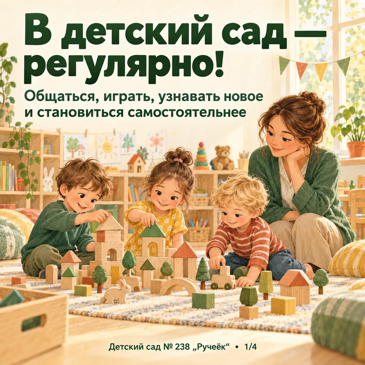 🏡 Регулярно ходим в детский сад: почему это важно?