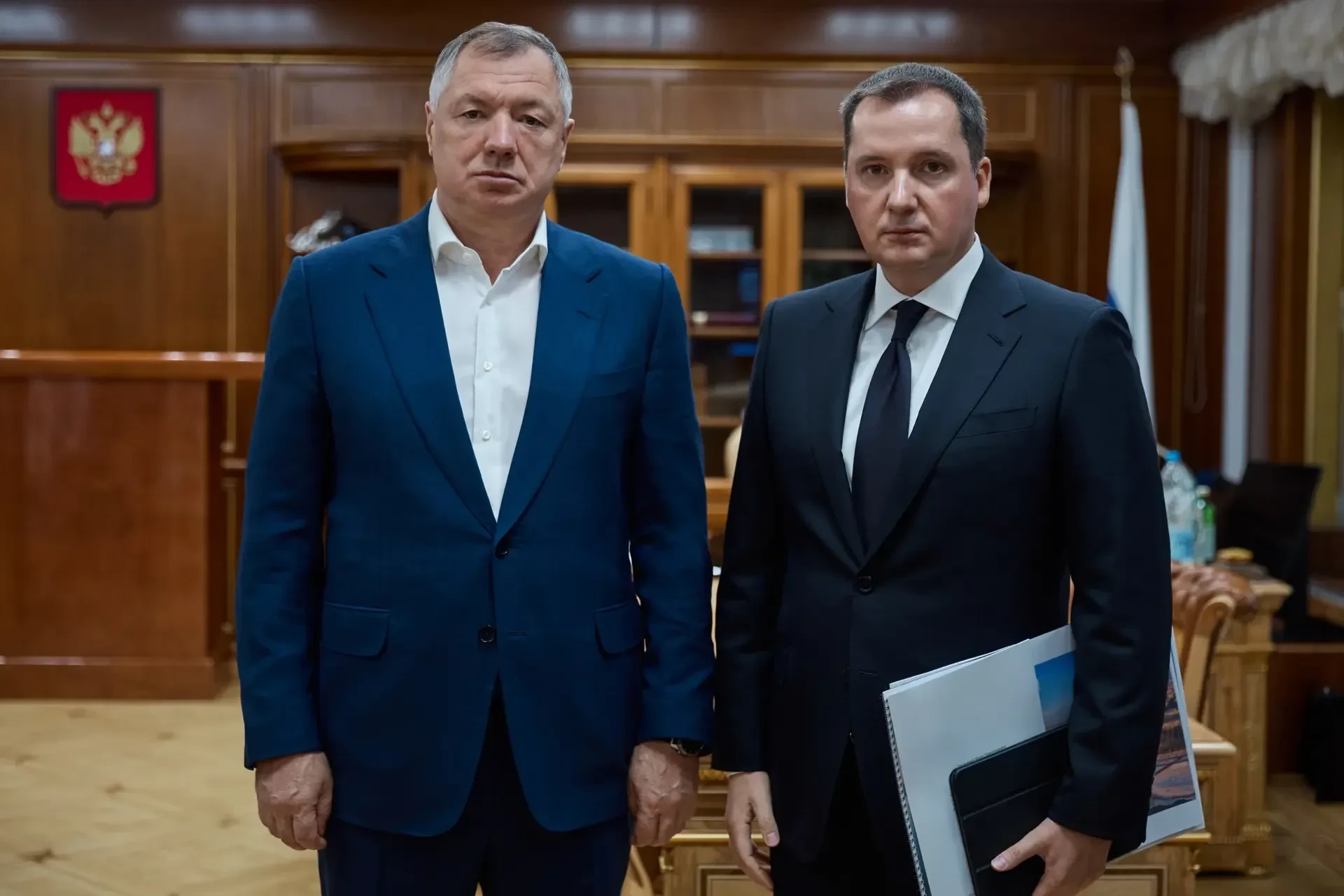 Марат Хуснуллин провел рабочую встречу с губернатором Архангельской области Александром...