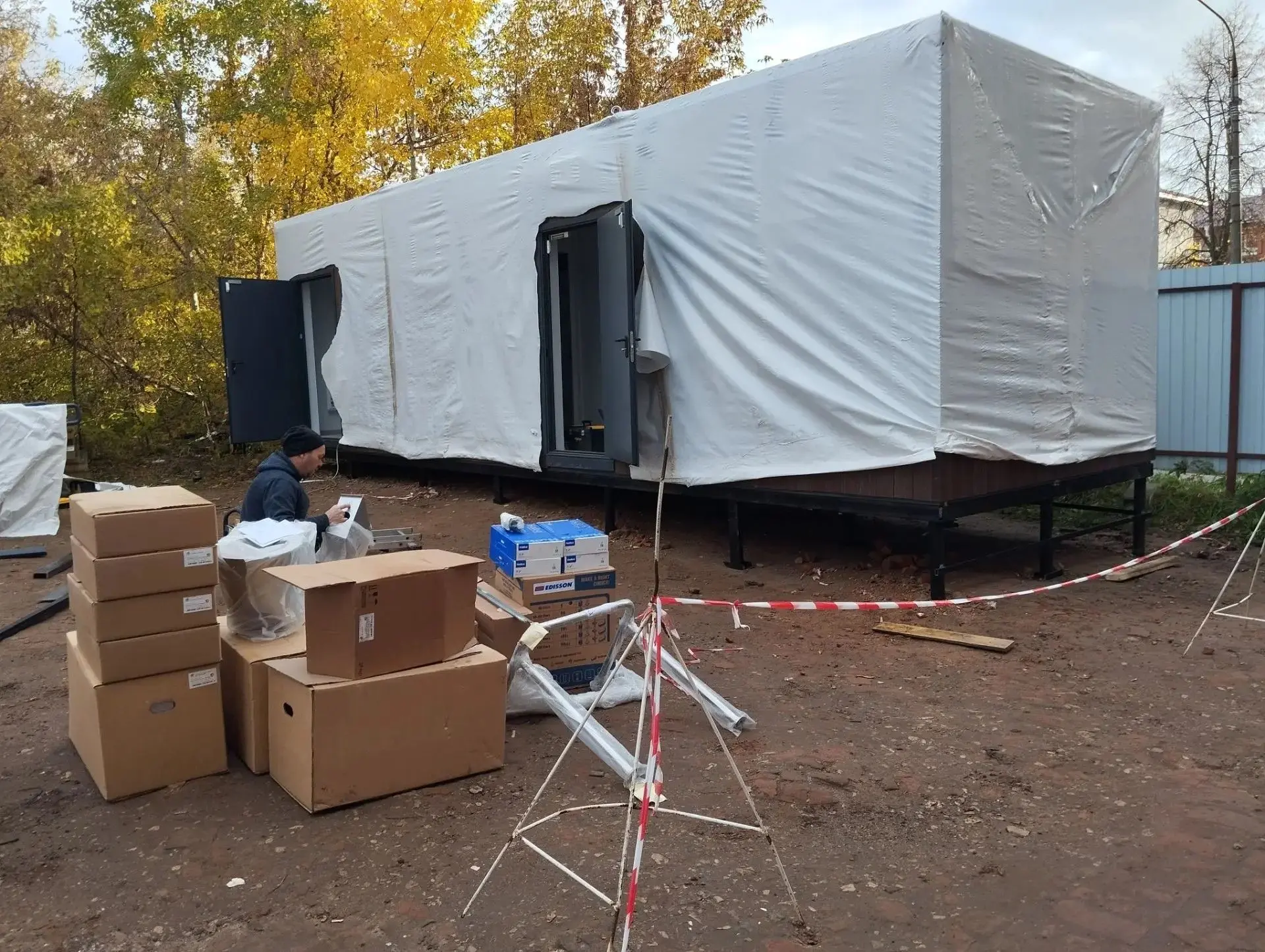 📍В новом общественном туалете в Йошкар-Оле уже ставят сантехнику