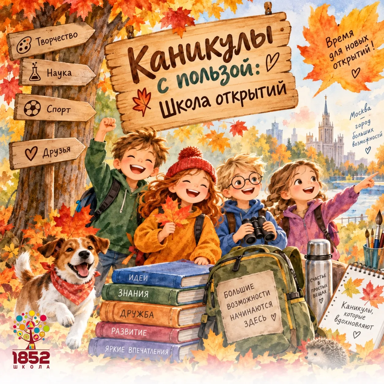 А вы уже придумали, чем займется ваш ребёнок на осенних каникулах?🍁