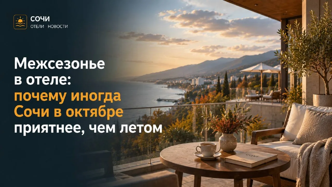 Я, кажется, больше люблю сочинские отели в октябре, чем летом