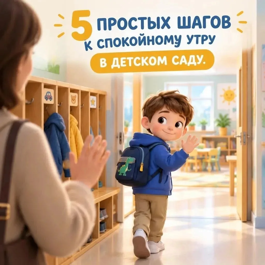 5 шагов к спокойному утру в детском саду
