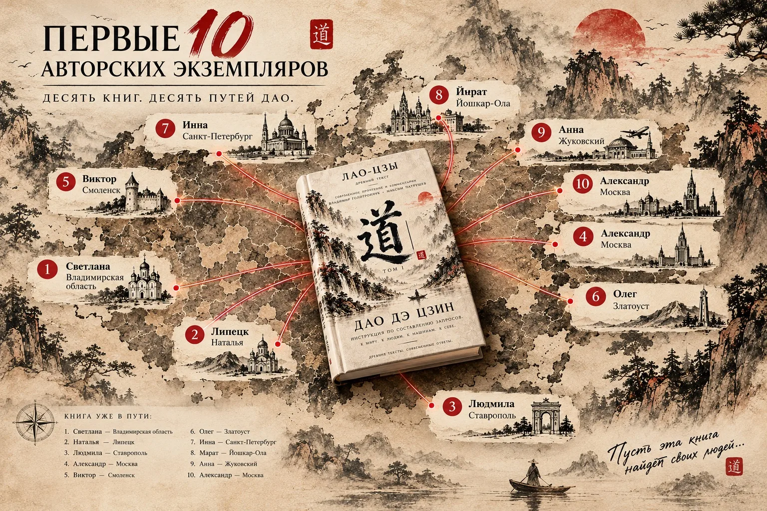 Первые 10 авторских экземпляров книги «Дао дэ Дзин. Инструкция по составлению запросов»...