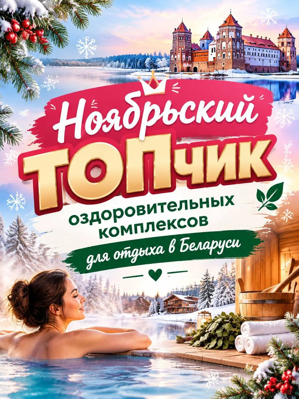🍃 Ноябрьский ТОПчик оздоровительных комплексов для отдыха в Беларуси!