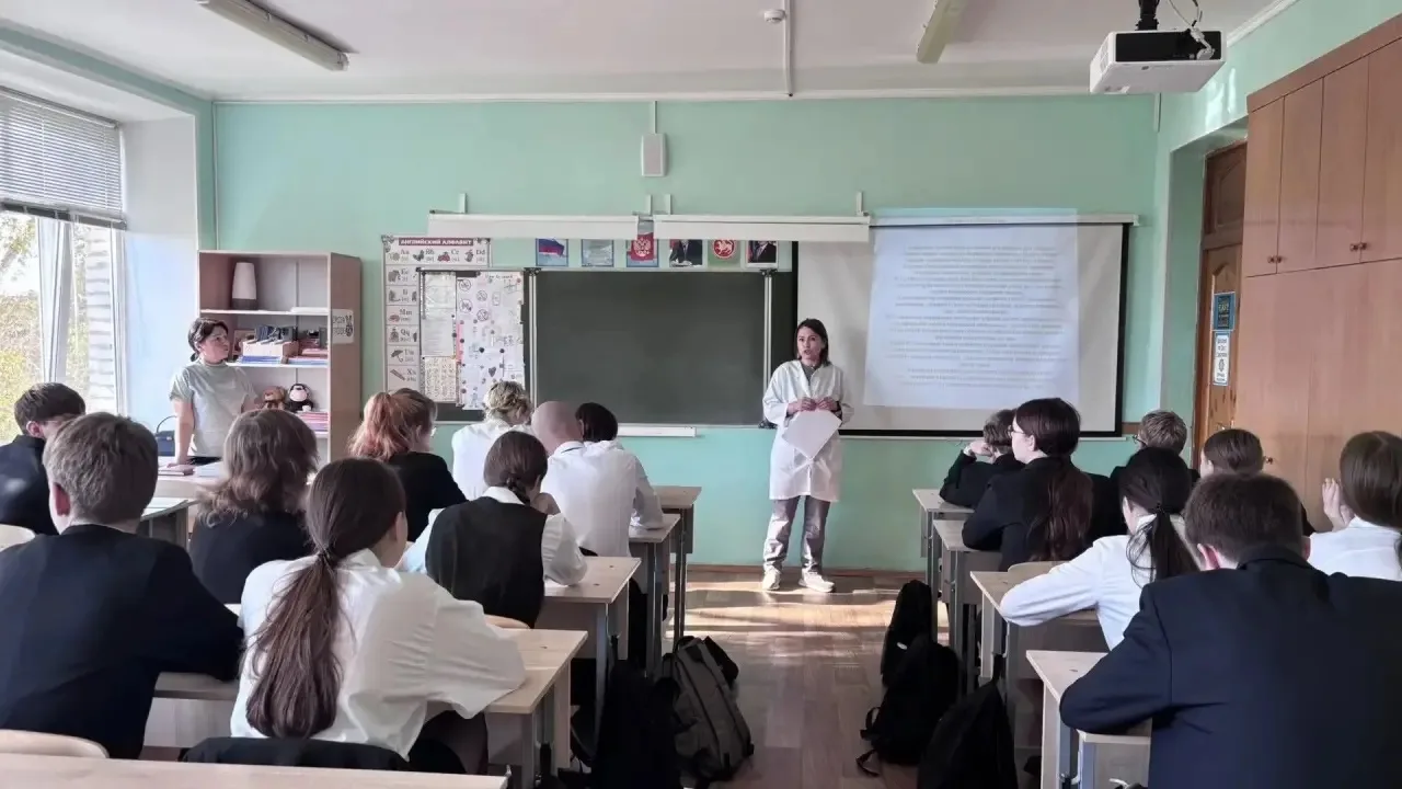 Для учеников 9 классов прошла профориентационная встреча с ветеринарным врачом Бугульми...
