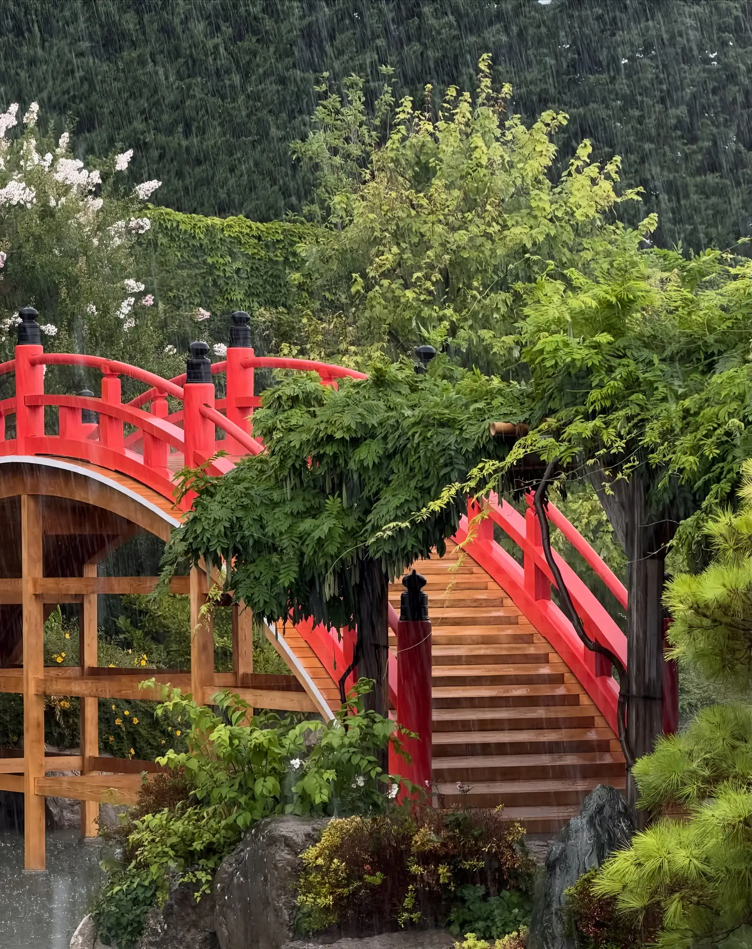 Японский сад «Шесть чувств» 🌺🌧️