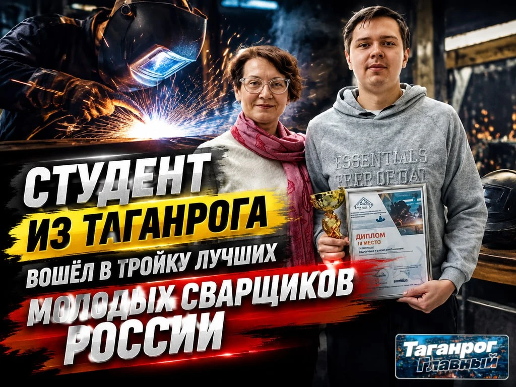 Студент из Таганрога вошёл в тройку лучших молодых сварщиков России