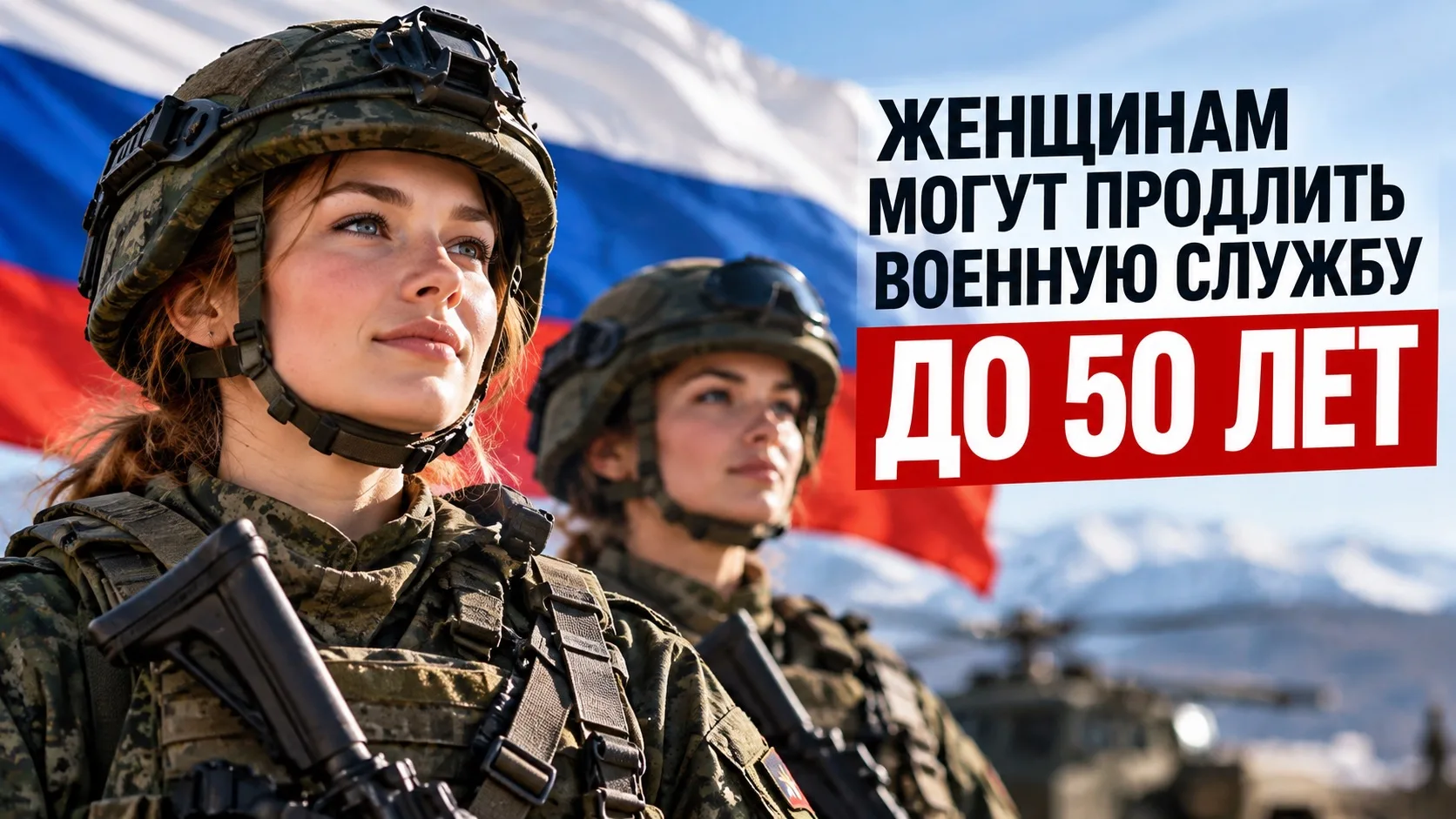 🇷🇺 ЖЕНЩИНАМ В АРМИИ МОГУТ ПРОДЛИТЬ ВОЗРАСТ СЛУЖБЫ ДО 50 ЛЕТ
