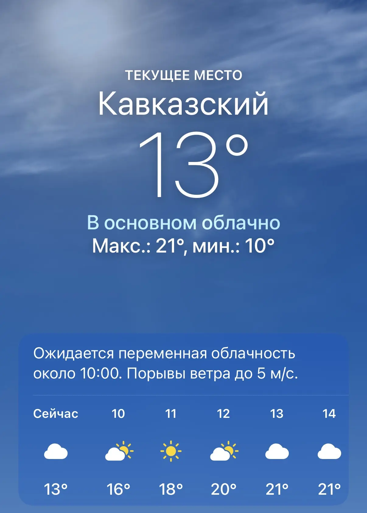 🌤 Тёплая осень в Прикубанском районе: какая погода ждёт нас на этой неделе?