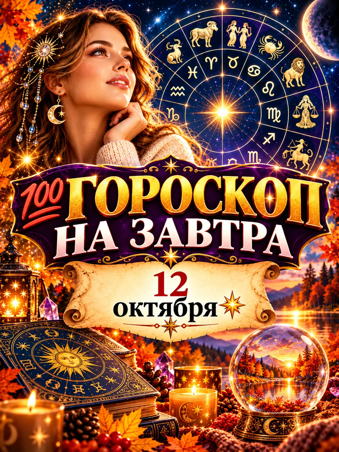 💯 Гороскоп на завтра 12 октября 🌟