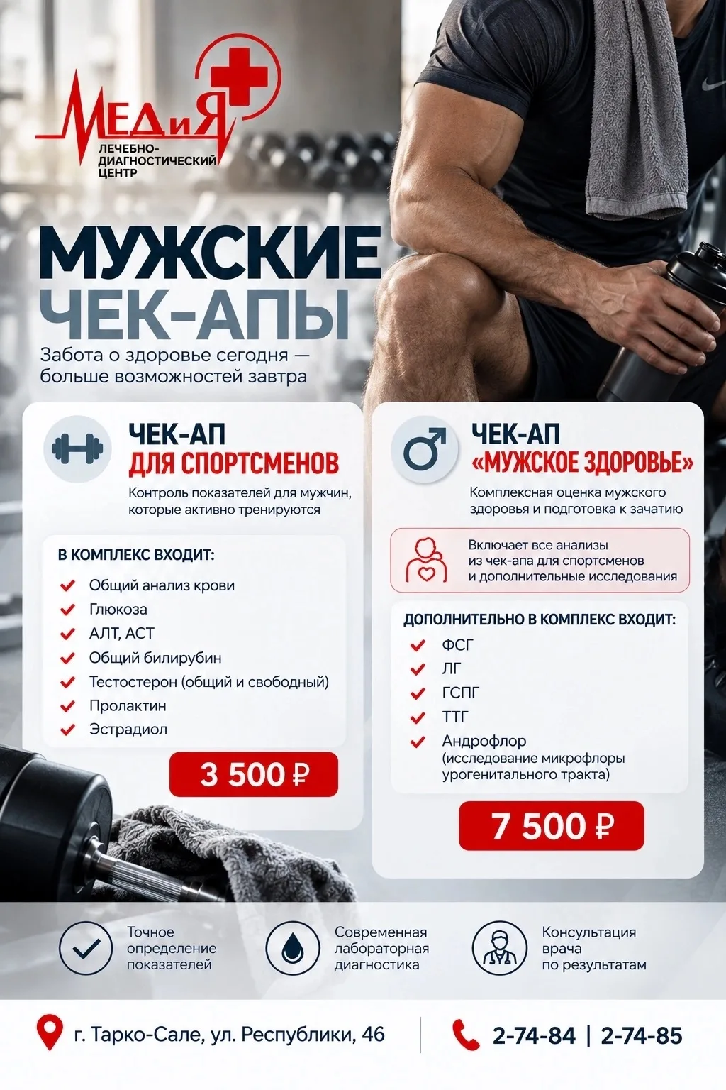 👨 МУЖСКИЕ ЧЕК-АПЫ