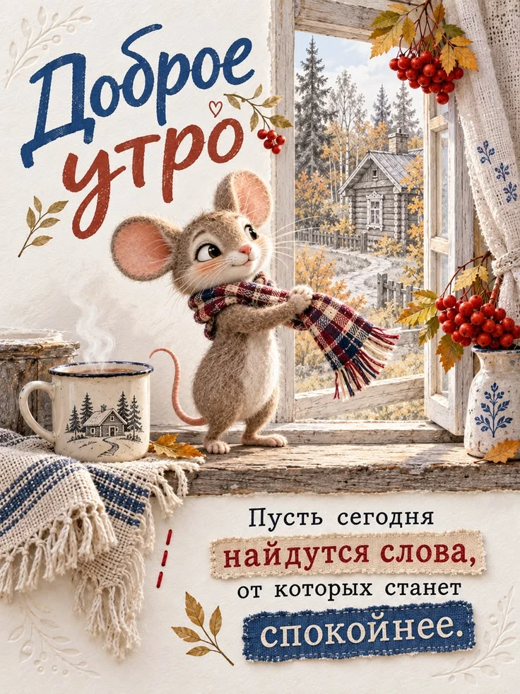 🥰 Ставьте реакции и делитесь открыткой с близкими ❤️