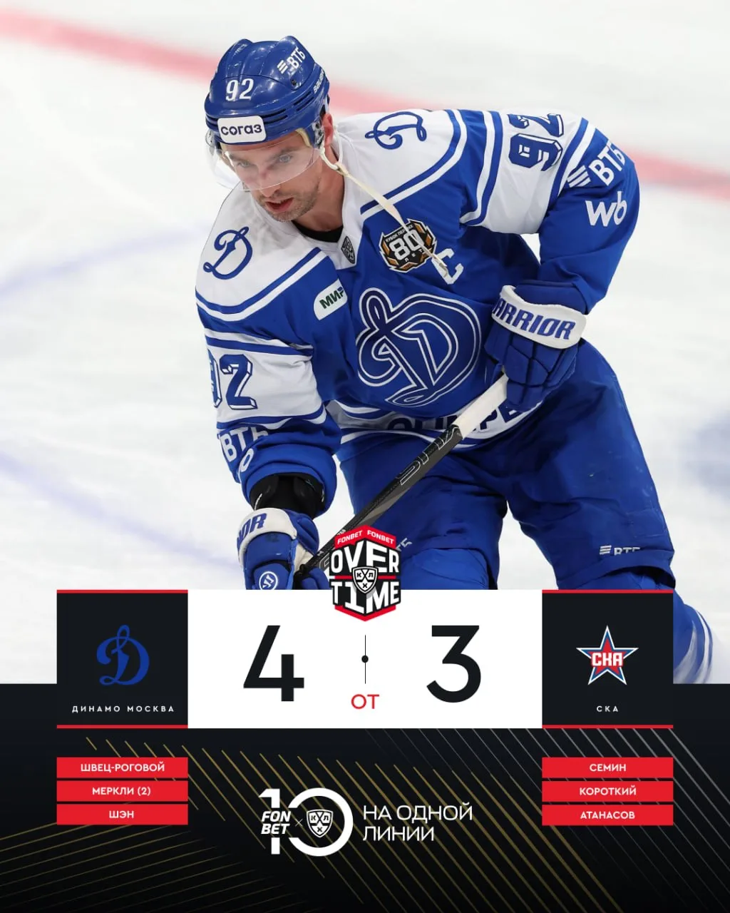 🏒❤ Всего один матч в FONBET Чемпионате КХЛ — зато какой!