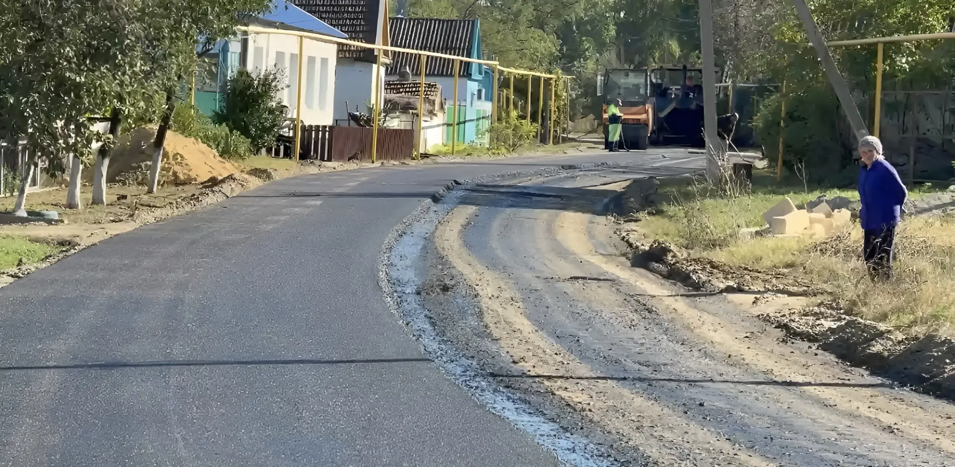 Глава Шпаковского округа Игорь Серов проинспектировал ремонт дороги в селе Казинка
