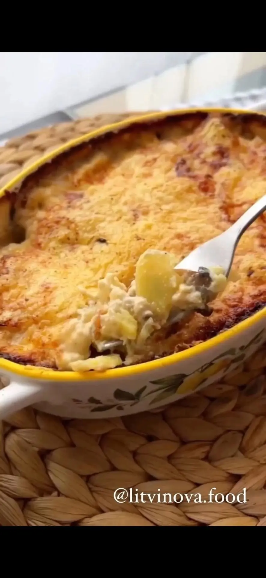 🥘 Картофельный гратен с грибами