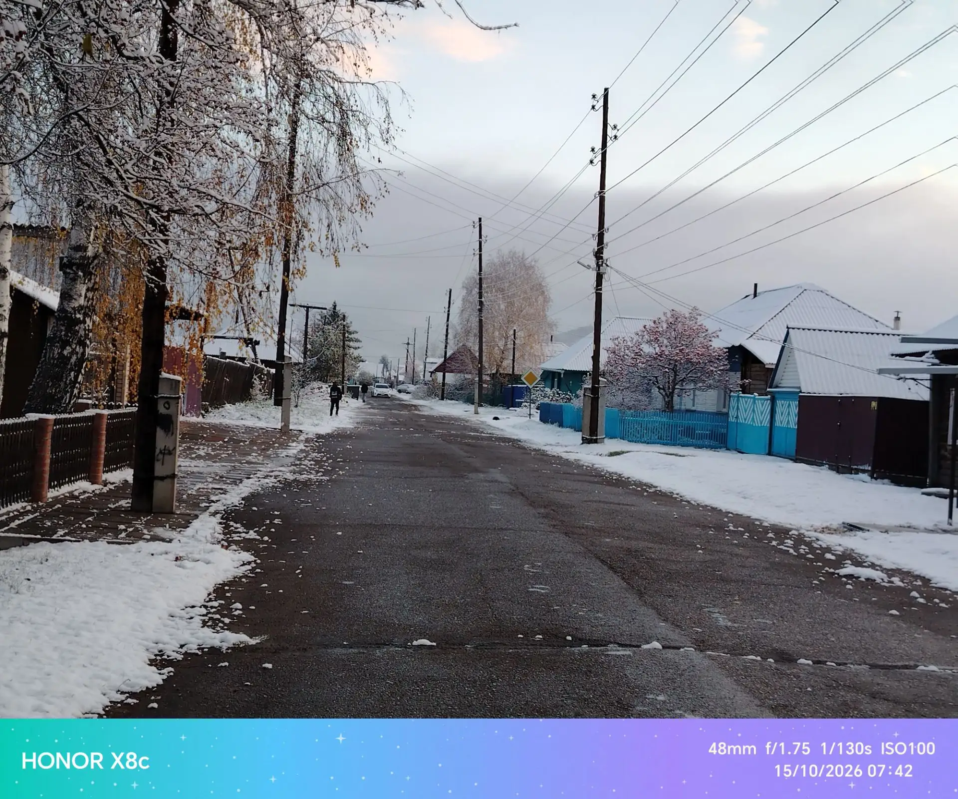И ещё немного снежного Идринского по дороге на работу ❄❄❄