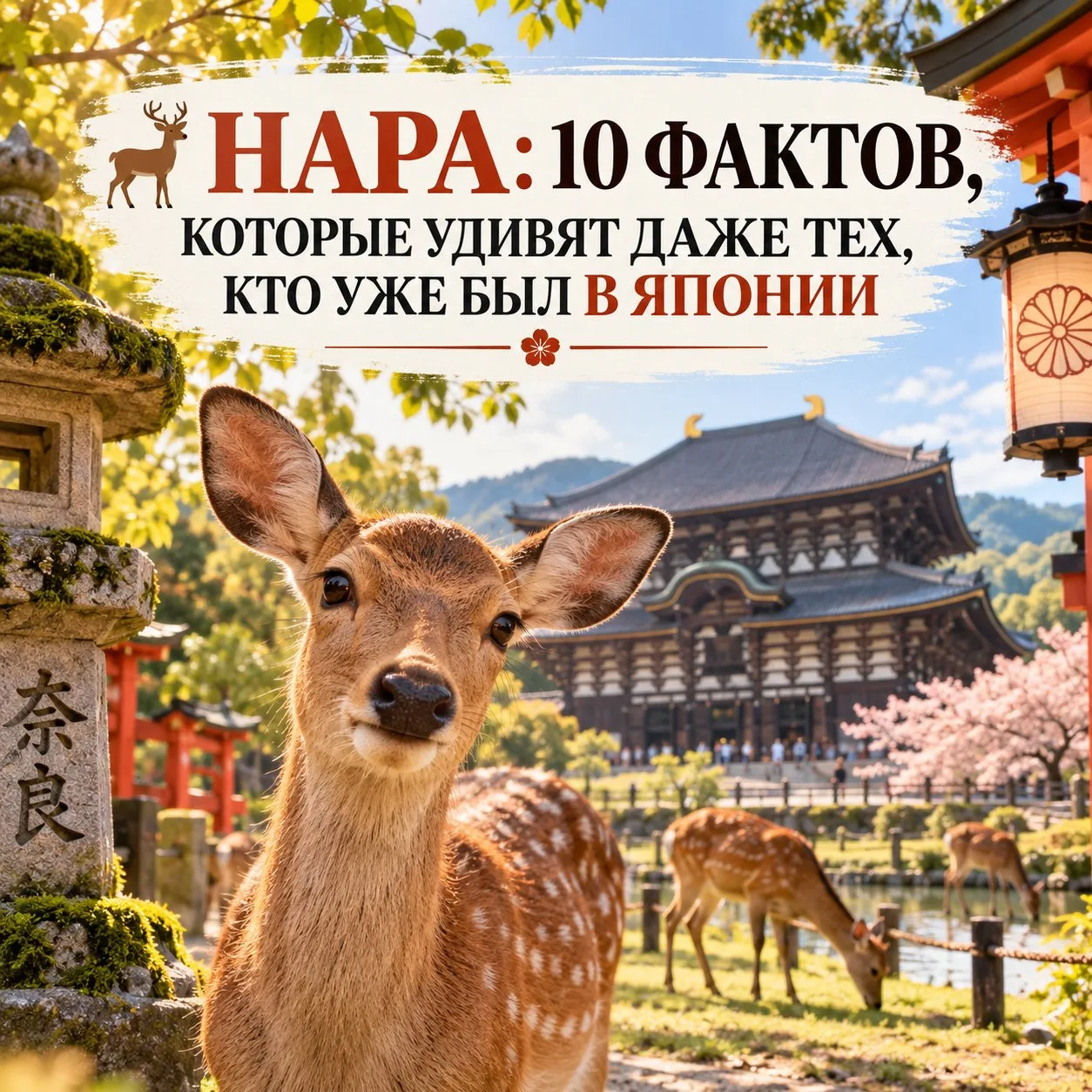 🦌 НАРА: 10 ФАКТОВ, КОТОРЫЕ УДИВЯТ ДАЖЕ ТЕХ, КТО УЖЕ БЫЛ В ЯПОНИИ