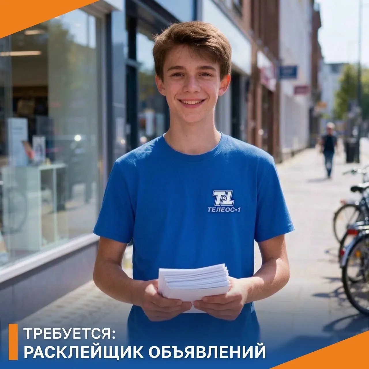 📢 Компания «Телеос-1» приглашает на работу расклейщика объявлений в городе Иркутск.