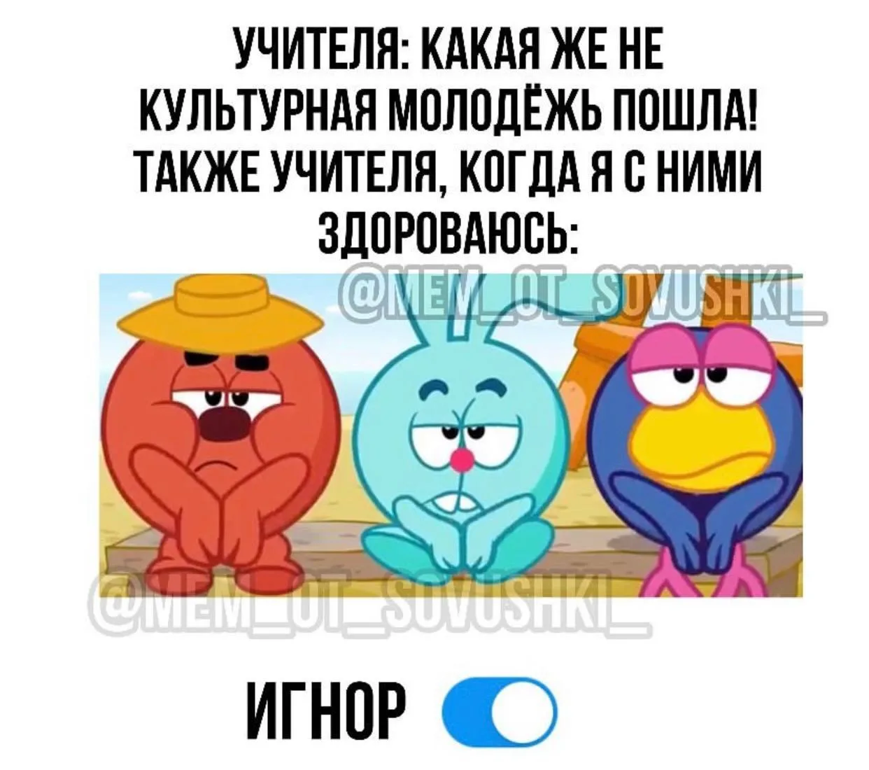 Всегда игнорят