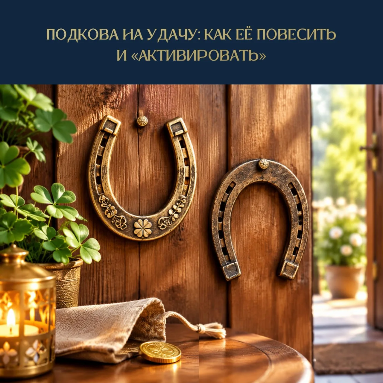 ПОДКОВА НА УДАЧУ: КАК ЕЁ ПОВЕСИТЬ И «АКТИВИРОВАТЬ» 🍀🏡
