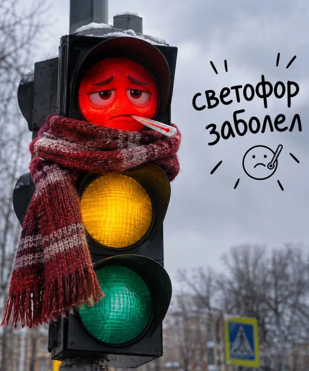 Когда вылечат светофор на Новочеркасском, 32? — спрашивает сосед.