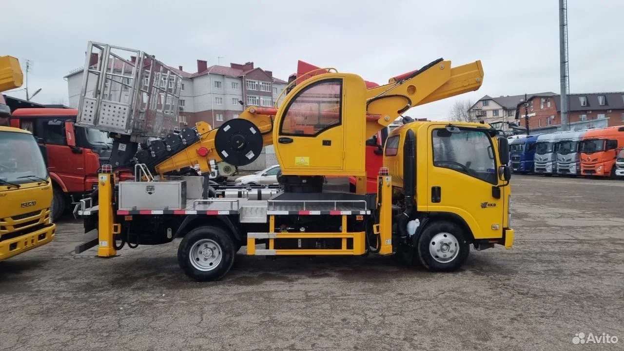 ⚡ В НАЛИЧИИ! Автовышка Isuzu Elf 5.2, 30 м, 2024 г.в.