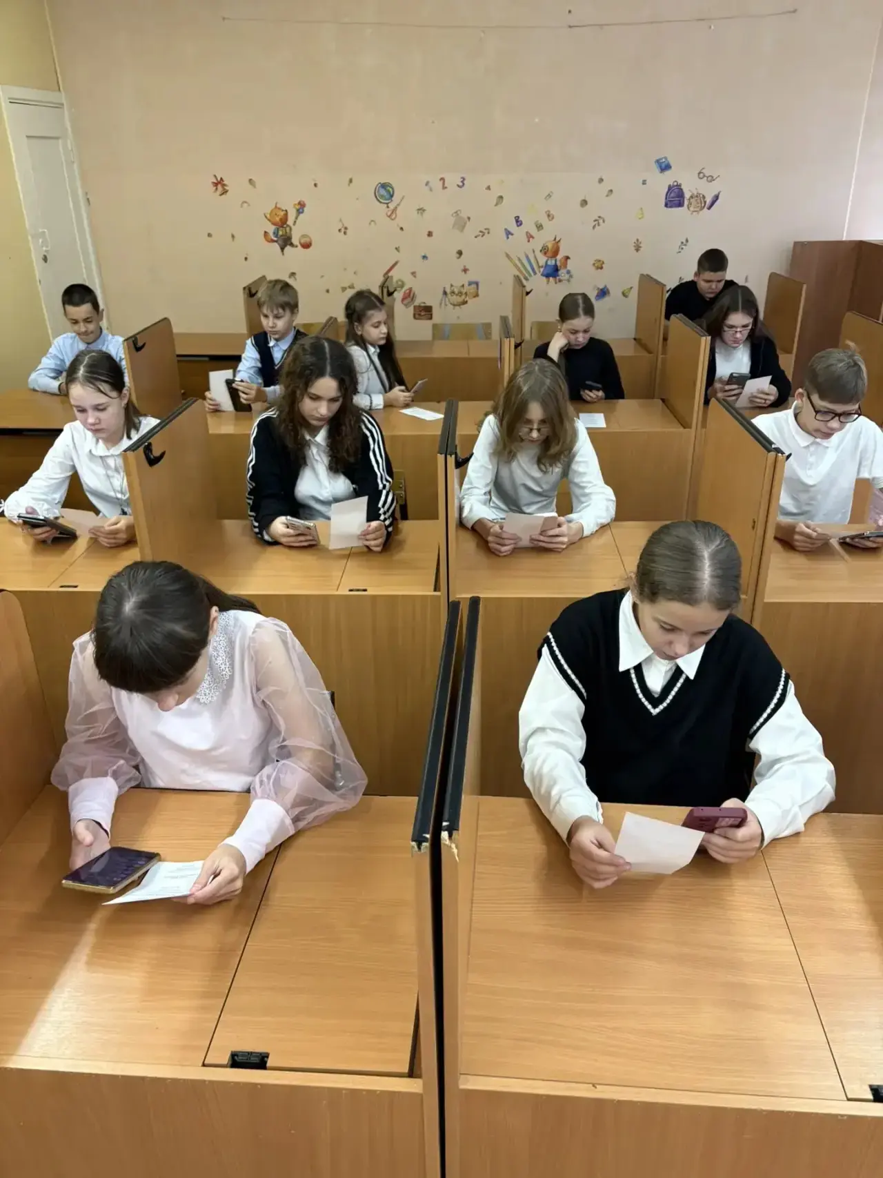 В МБОУ «ООШ №2» прошёл школьный этап Всероссийской олимпиады школьников (ВСОШ) по матем...