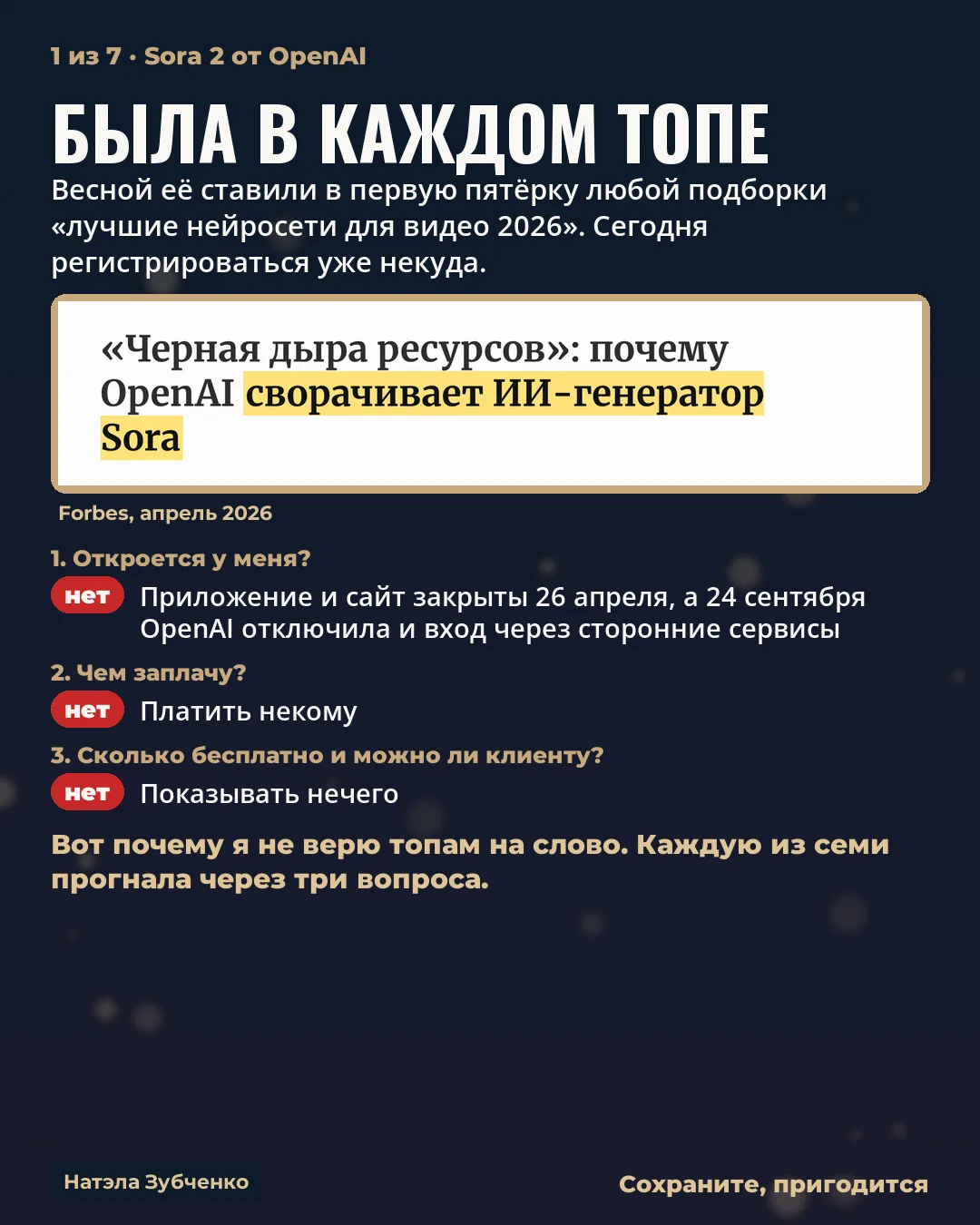 Подборка советует, а дверь закрыта