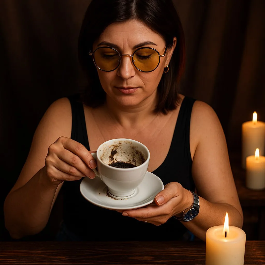 Воскресенье — день, когда кофейная гуща становится шёпотом судьбы ☕️🌙