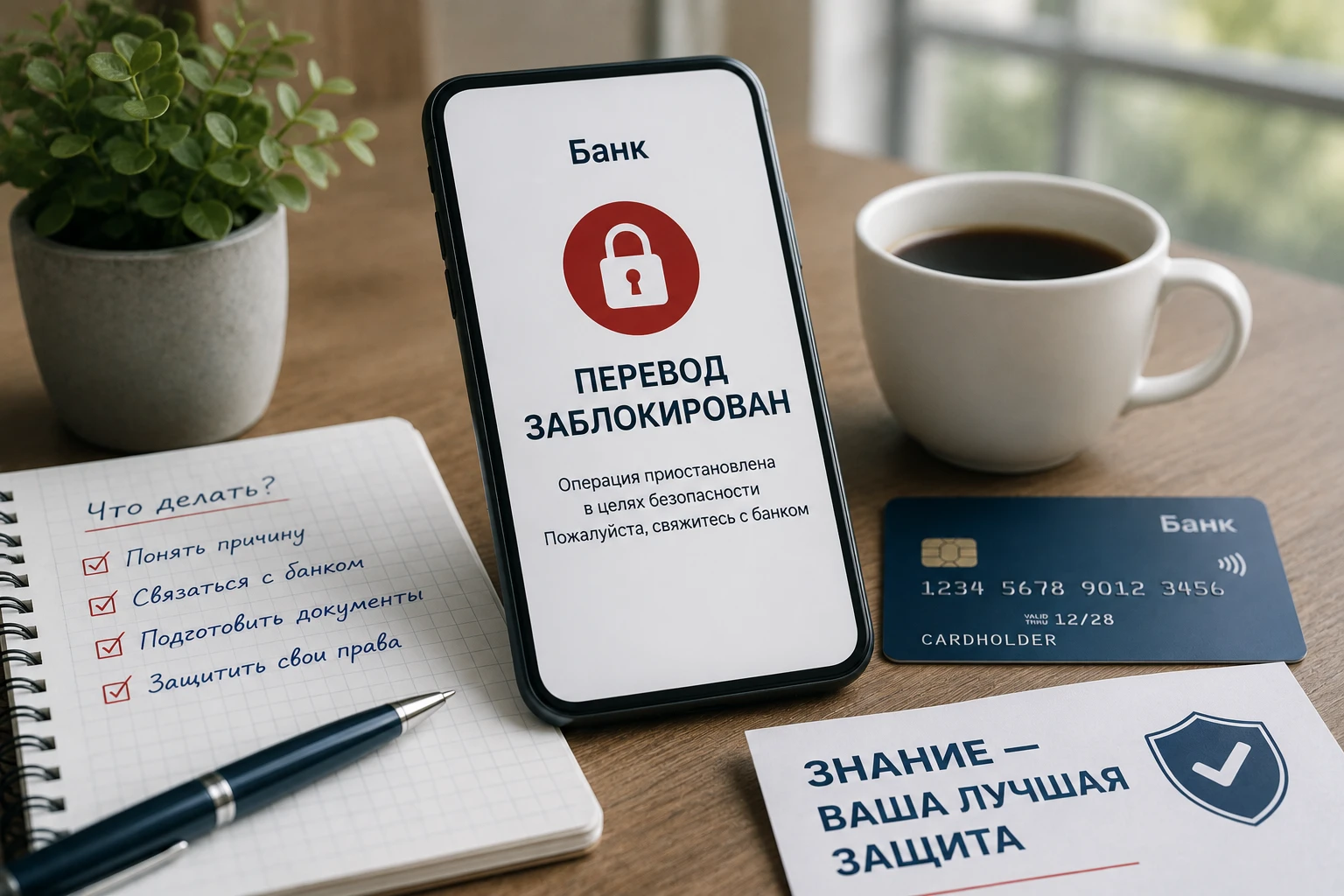 Банк остановил перевод. Что делать?