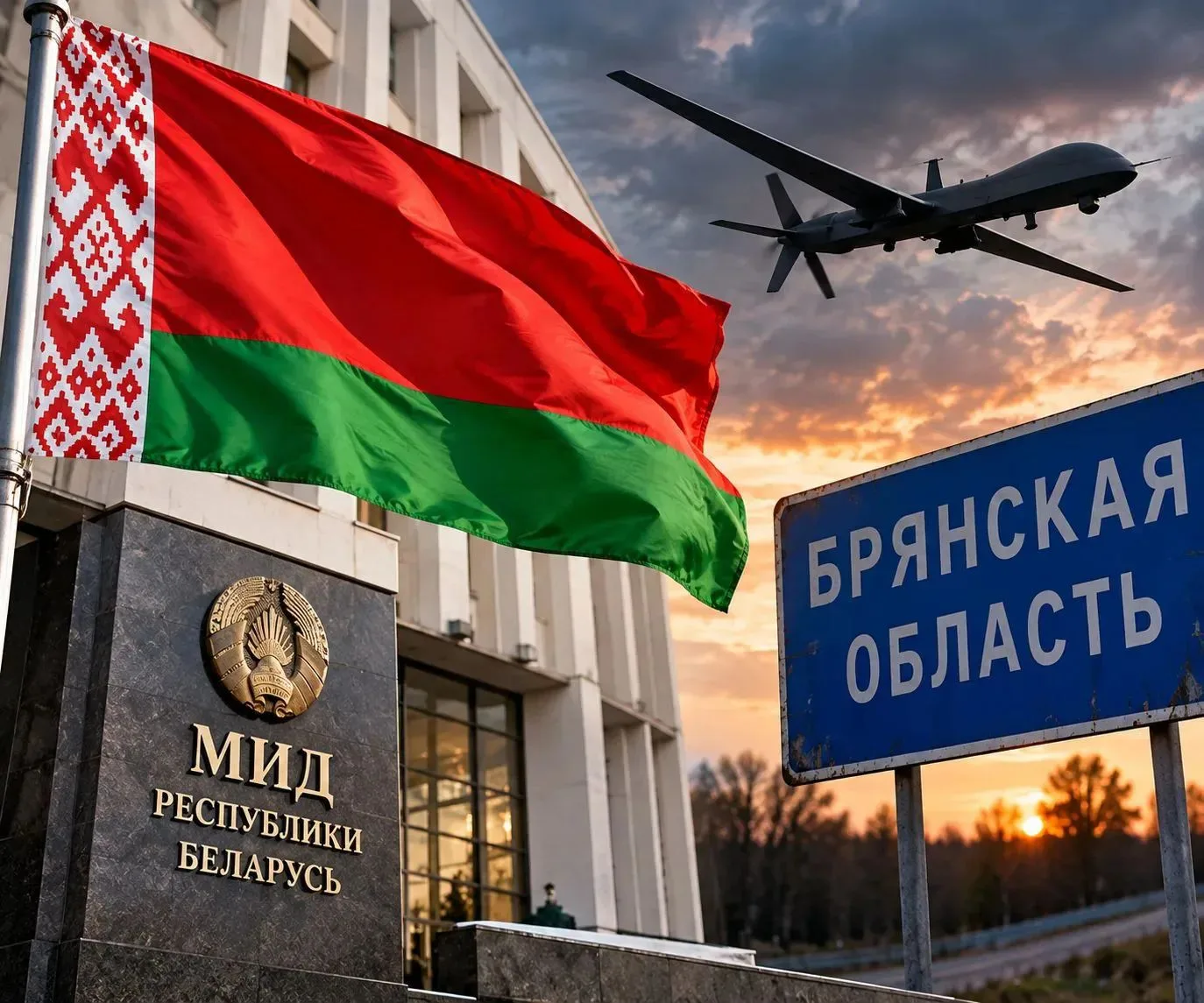 ⚡ Белоруссия заявила о праве на ответные меры после атаки БПЛА в Брянской области