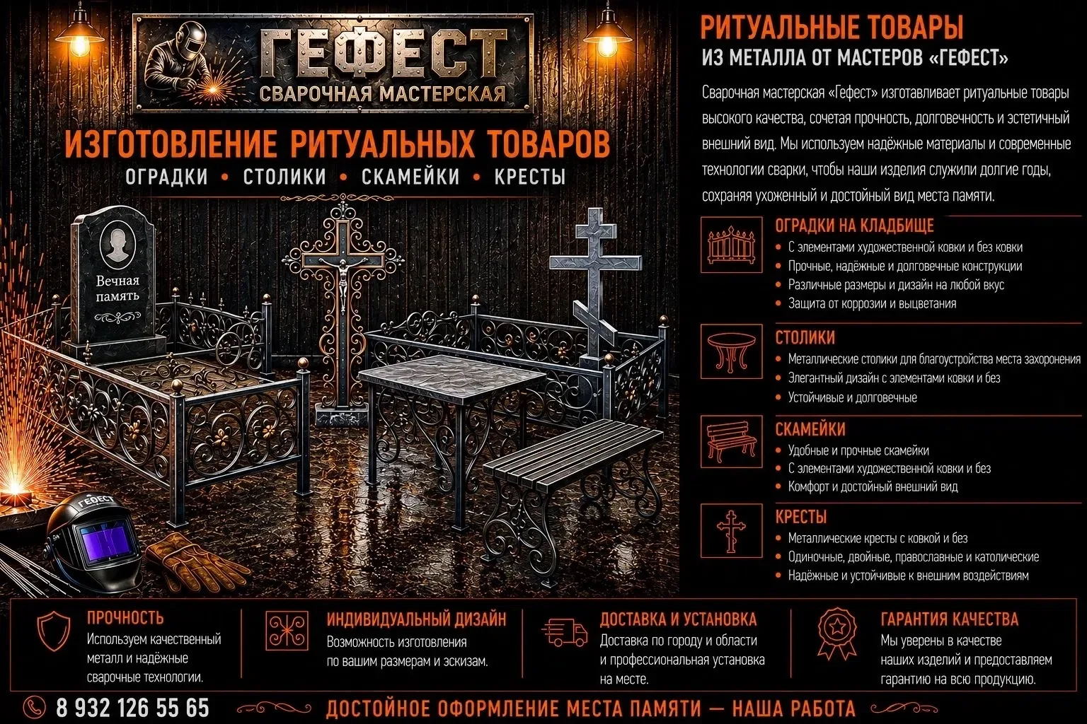 ГЕФЕСТ — изделия из металла, сохраняющие память.