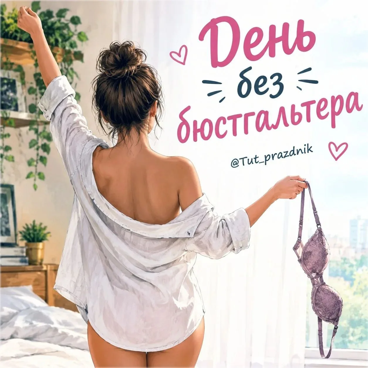 🎀 13 октября — День без бюстгальтера 😄