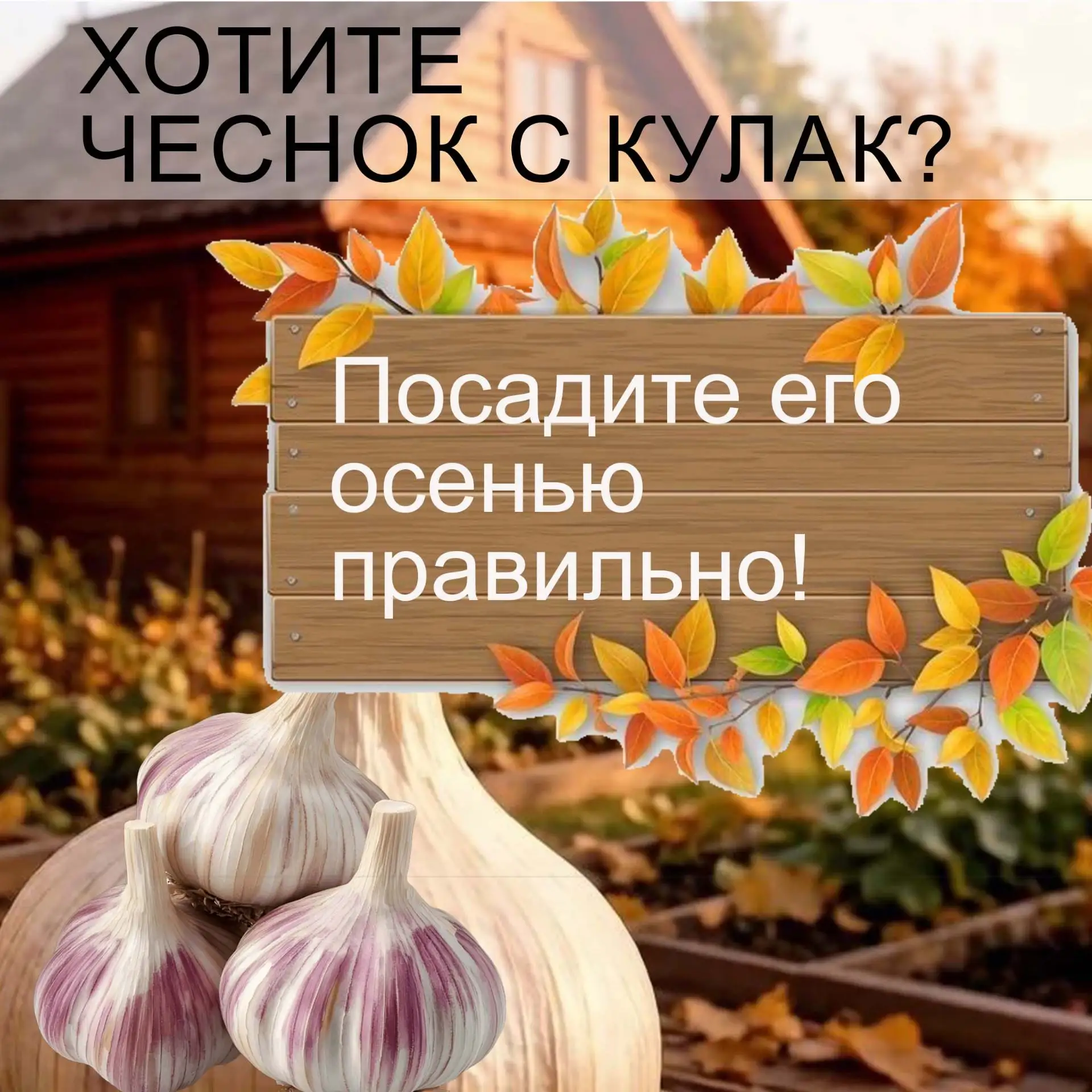 Лайфхаки для дачников: сажаем чеснок правильно. Подробная инструкция — в наших карточках!