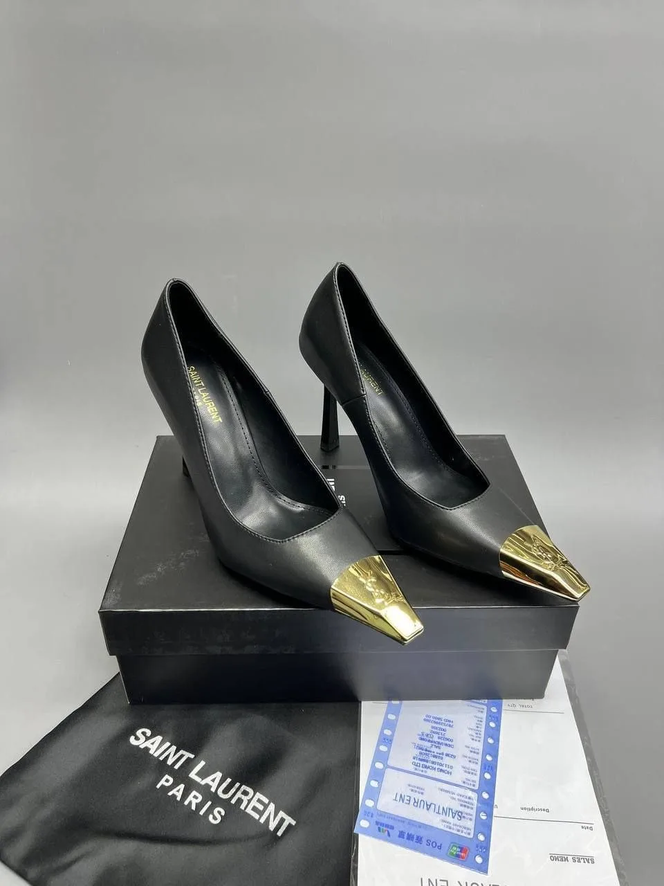 Saint Laurent туфли из натуральной кожи