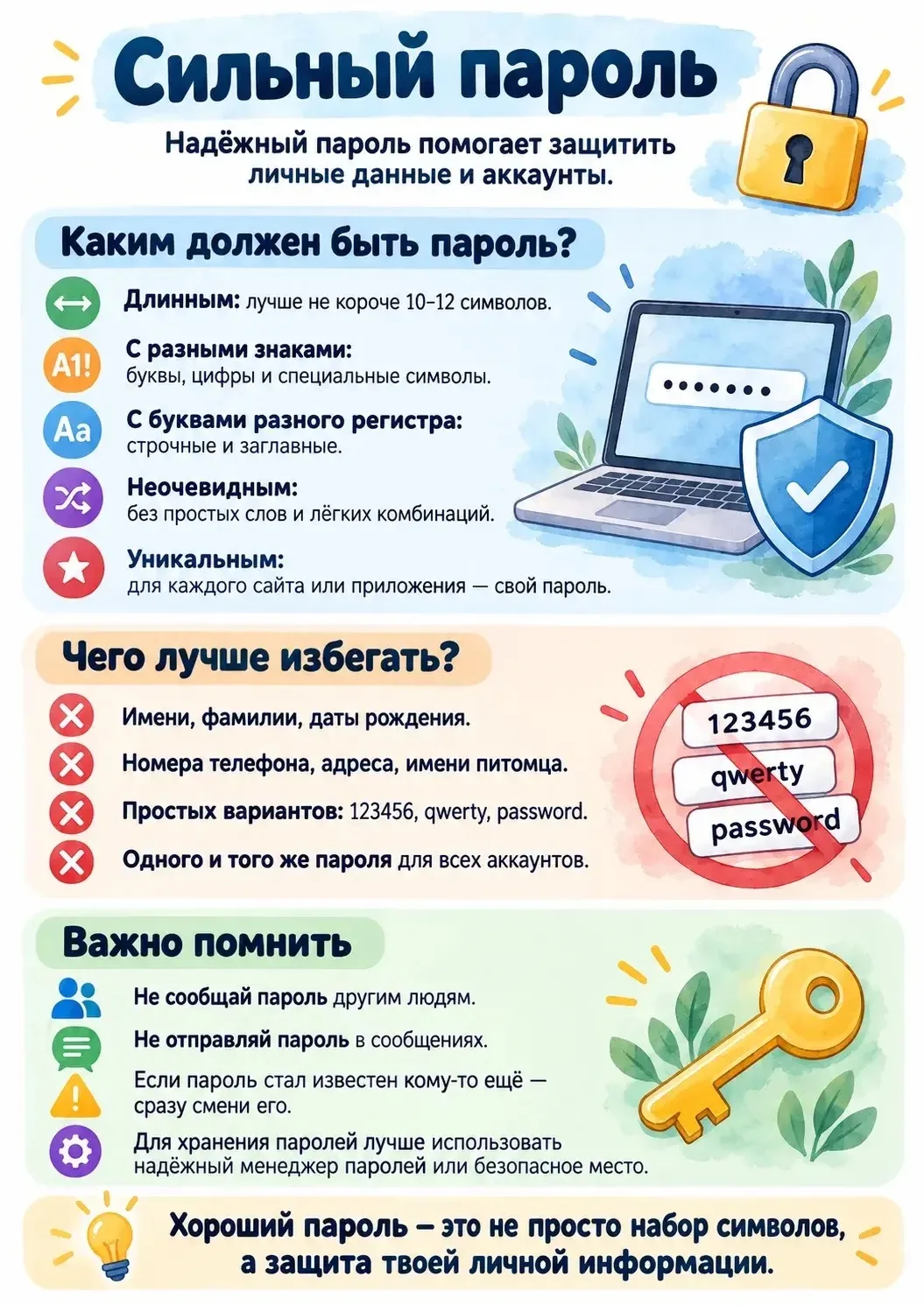 Безопасность в Интернете начинается с простых правил!