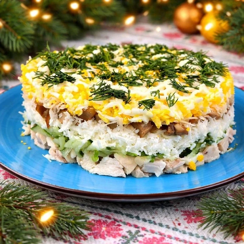🥗 Салат «Бархатный» — нежный и воздушный!