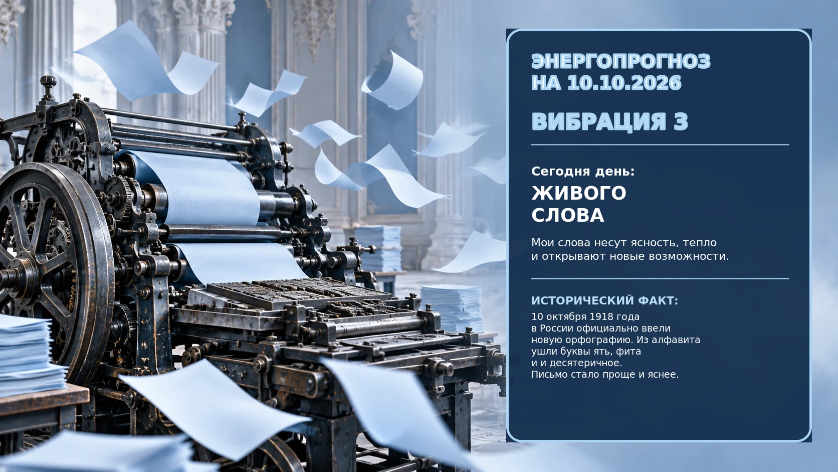 🌟 Энергопрогноз на 10.10.2026