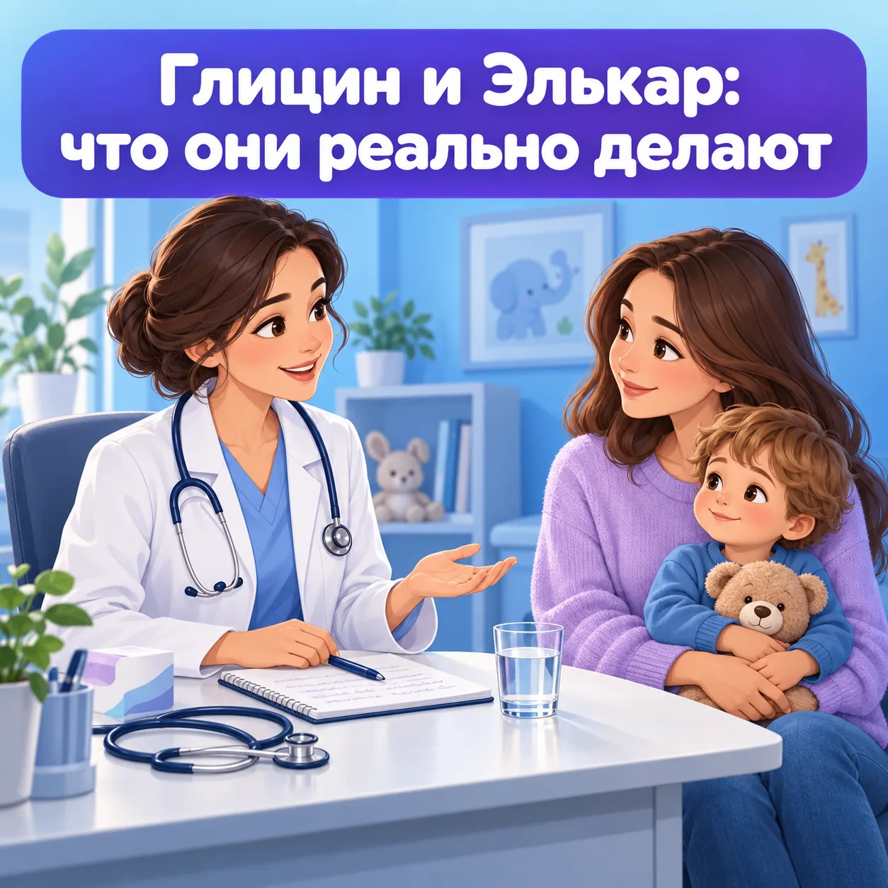 💊 Глицин и Элькар: что они реально делают — и почему я их почти не назначаю