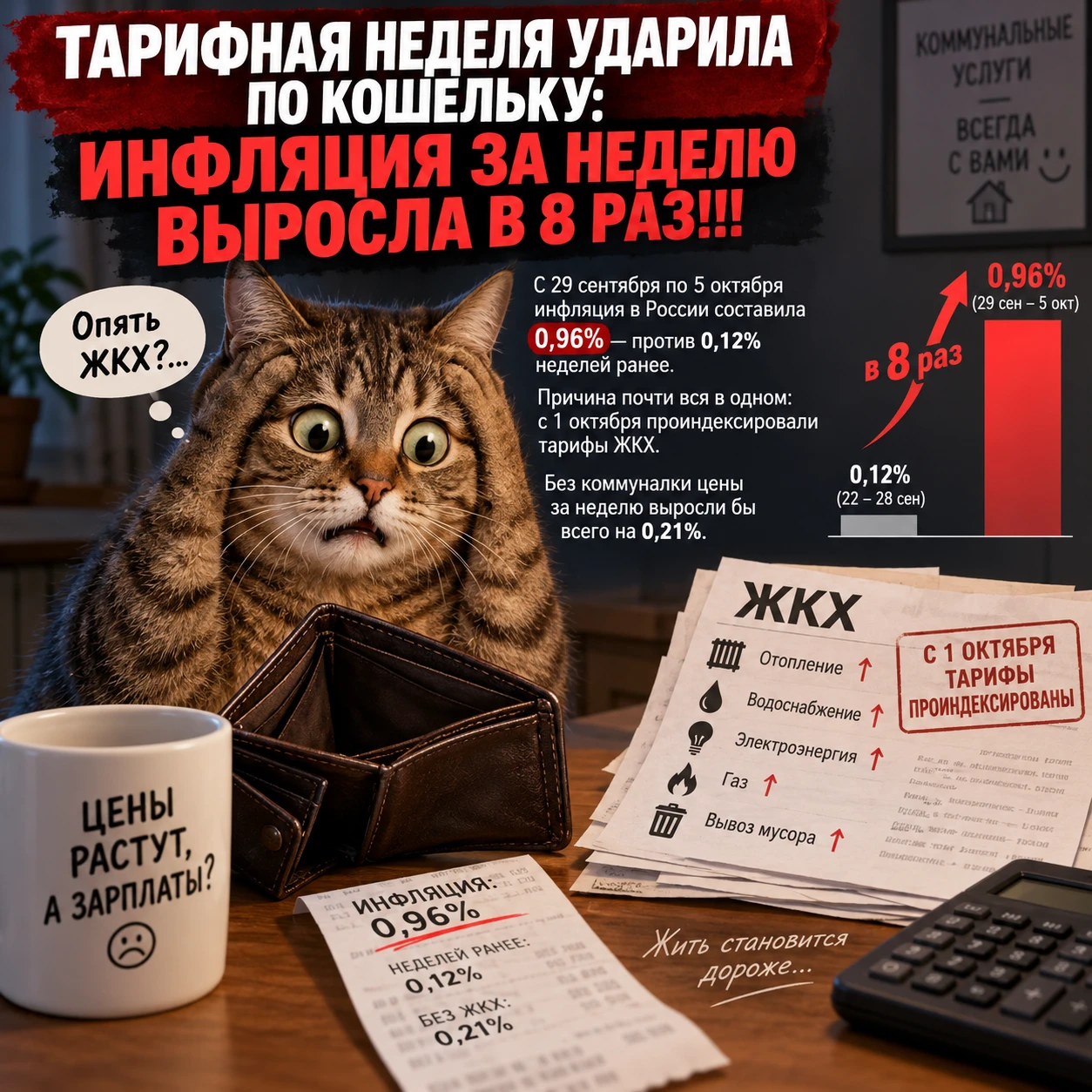 📉 Тарифная неделя ударила по кошельку: инфляция за неделю выросла в 8 раз!!!