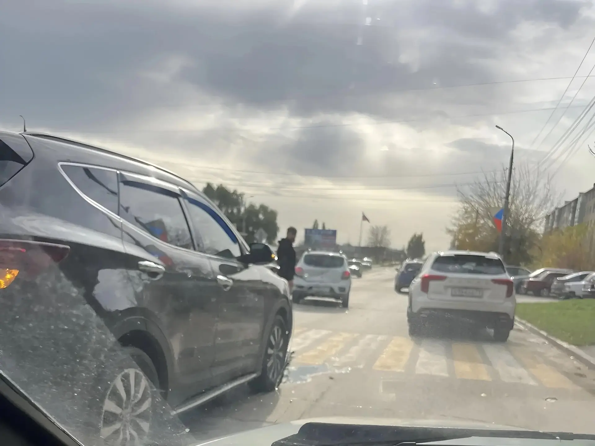 ДТП на улице Мира в районе Верного.
