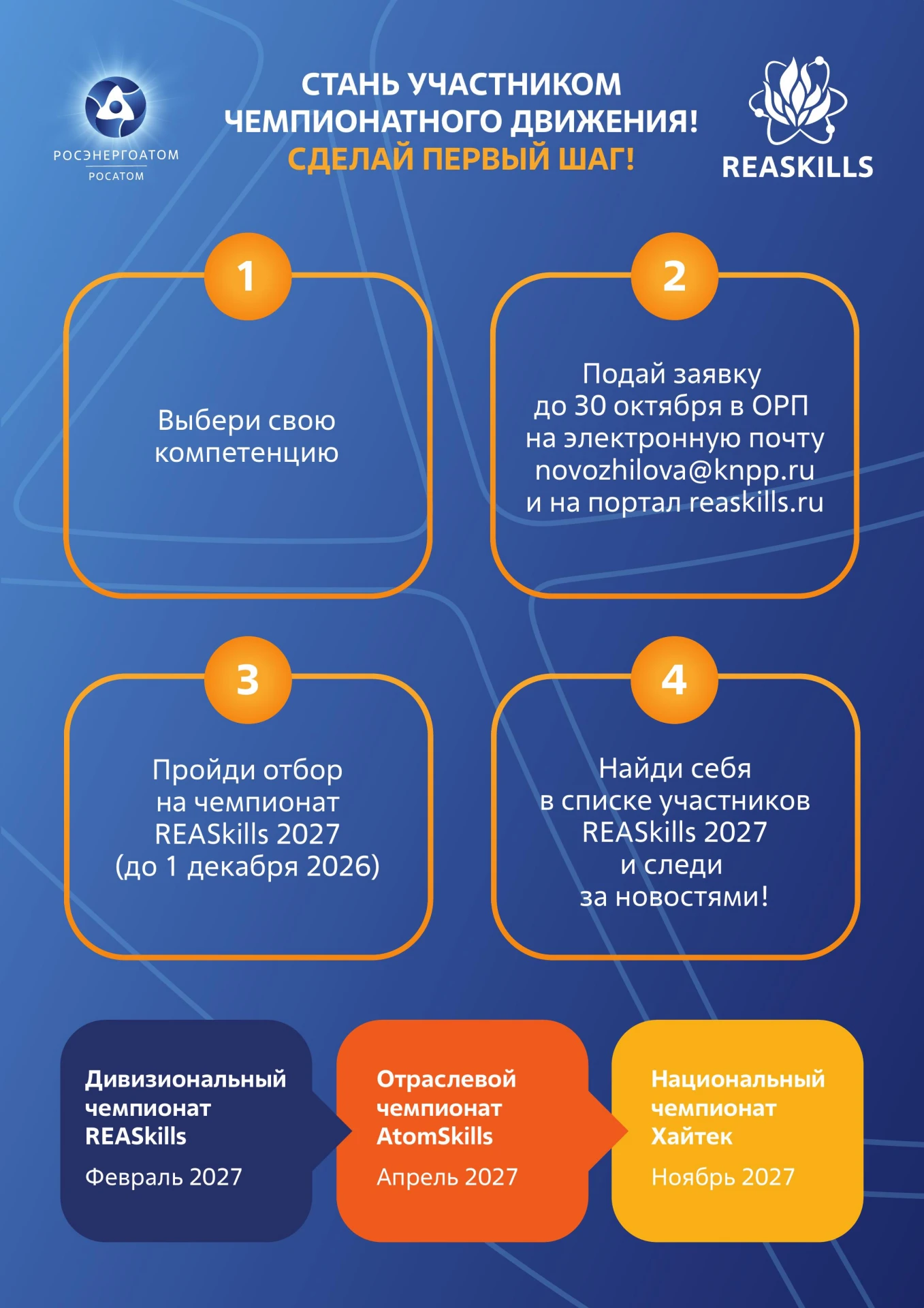 Пора выбрать компетенцию и попробовать свои силы на REASkills-2027😉