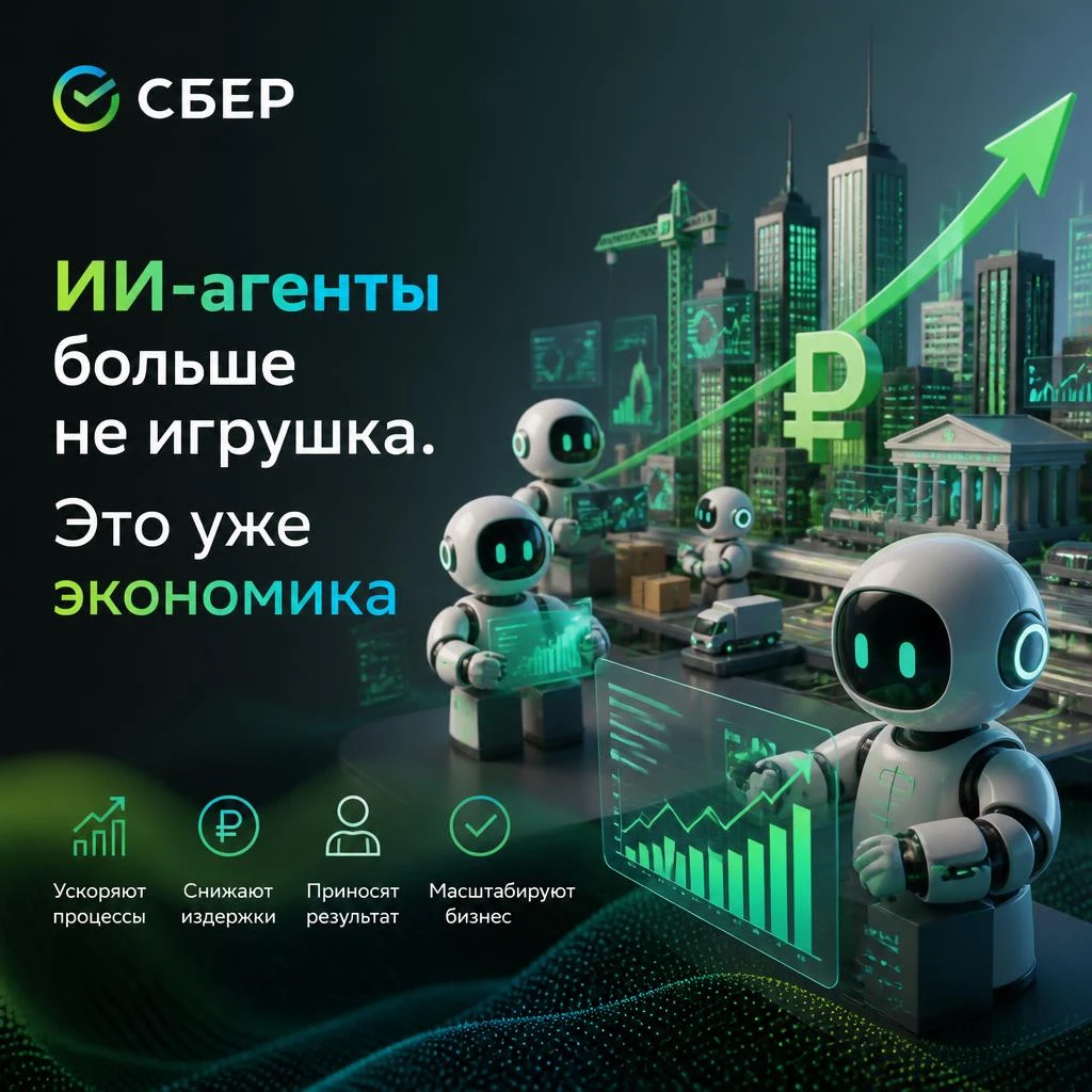 💼 Сбер: ИИ-агенты больше не игрушка. Это уже экономика 📊