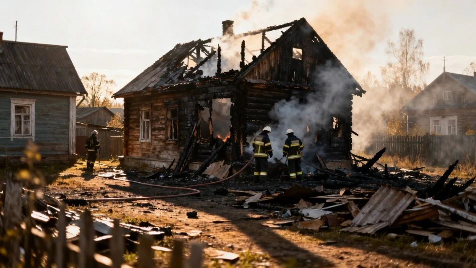 При пожаре в жилом доме в Барышском районе погибла 85-летняя женщина.